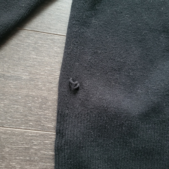 Banana Republic Vintage Women Black Faux Fur Collar Button Cardigan Top - Picture 8 of 8